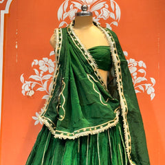 Gajji Satin Gota Patti Lehenga