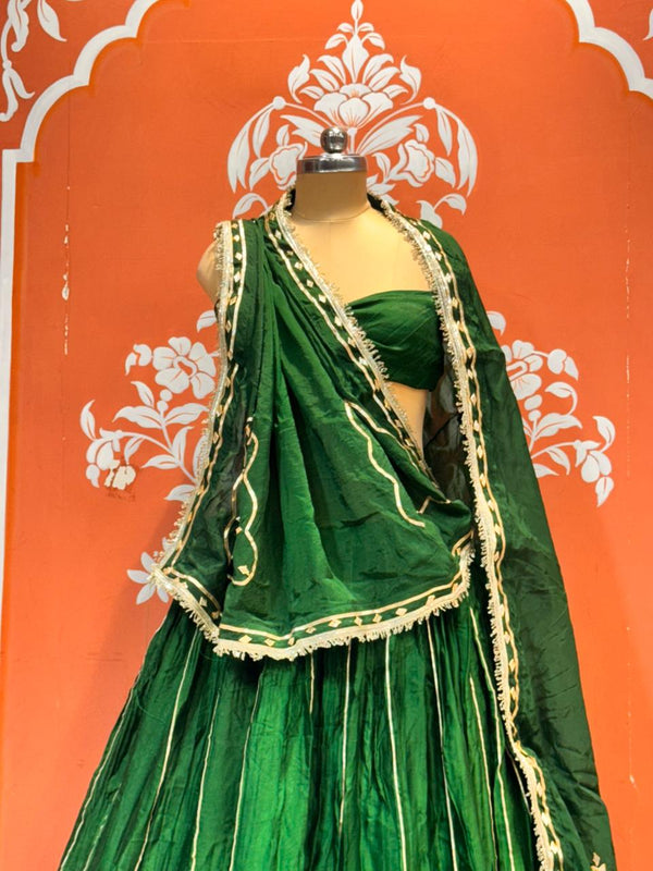 Gajji Satin Gota Patti Lehenga