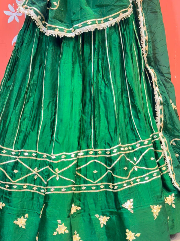 Gajji Satin Gota Patti Lehenga