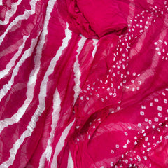 Leheriya Bandhej Saree