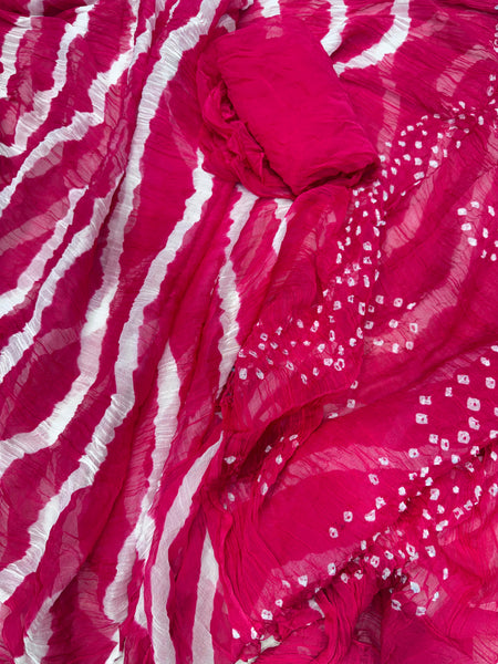 Leheriya Bandhej Saree