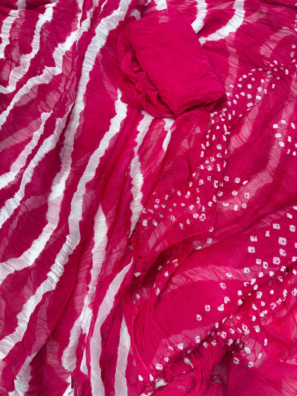 Leheriya Bandhej Saree