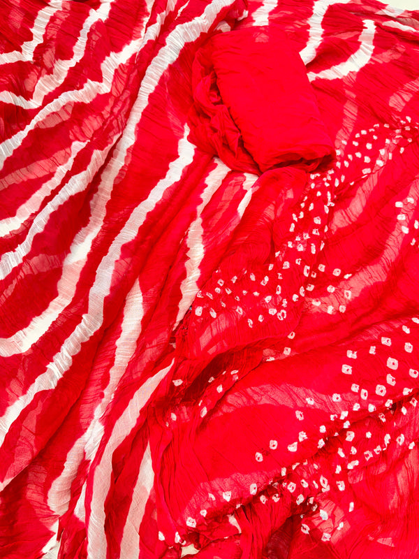 Leheriya Bandhej Saree