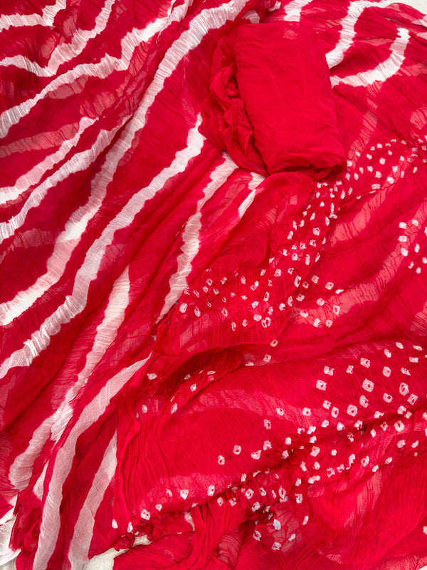 Leheriya Bandhej Saree