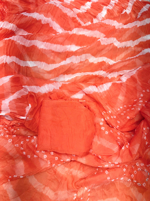 Leheriya Bandhej Saree