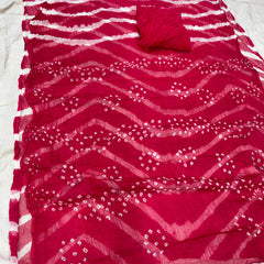 Leheriya Bandhej Saree