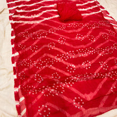 Leheriya Bandhej Saree