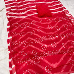 Leheriya Bandhej Saree