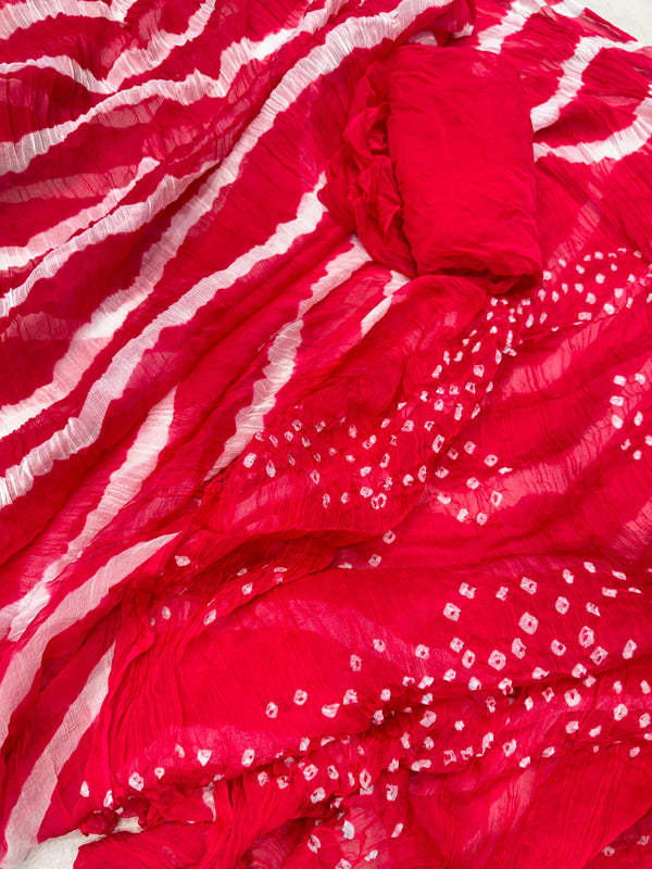 Leheriya Bandhej Saree