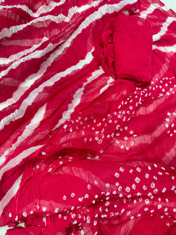Leheriya Bandhej Saree