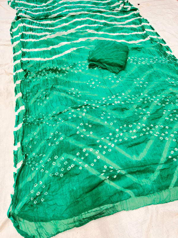Leheriya Bandhej Saree