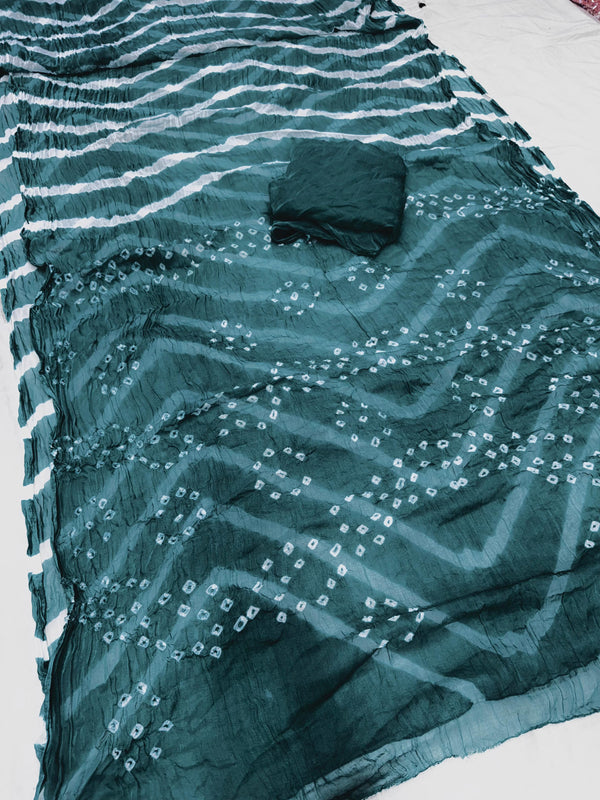 Leheriya Bandhej Saree