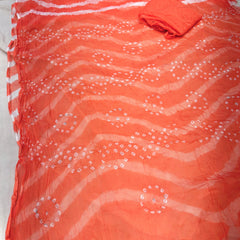 Leheriya Bandhej Saree