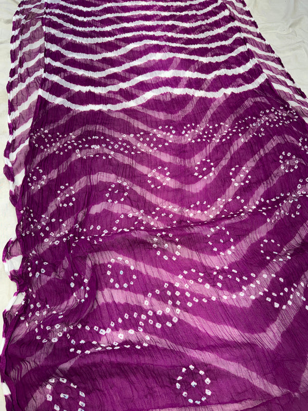 Leheriya Bandhej Saree