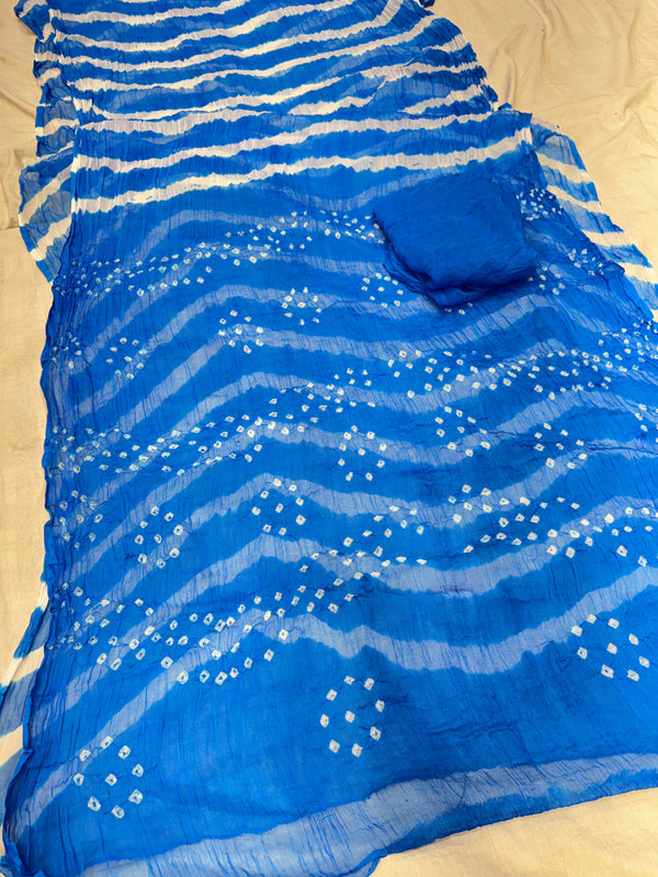 Leheriya Bandhej Saree