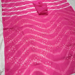 Leheriya Bandhej Saree