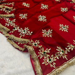 Royal Jorjet Multi Colour Gotta Work Saree
