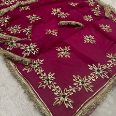 Royal Jorjet Multi Colour Gotta Work Saree