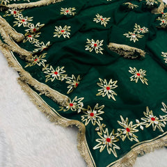 Royal Jorjet Multi Colour Gotta Work Saree