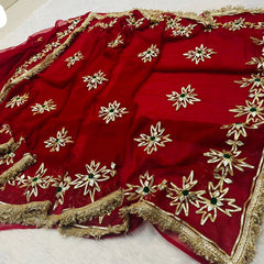 Royal Jorjet Multi Colour Gotta Work Saree