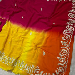 Half Pure Shiffon Saree