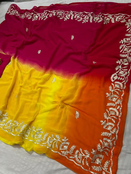 Half Pure Shiffon Saree