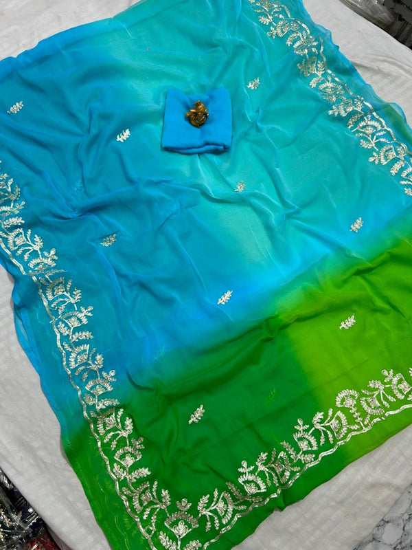 Half Pure Shiffon Saree