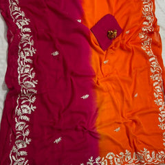 Half Pure Shiffon Saree