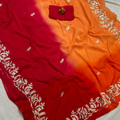 Half Pure Shiffon Saree