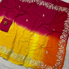 Half Pure Shiffon Saree