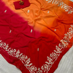 Half Pure Shiffon Saree