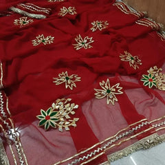 Traditional Rajasthani Gotta Work Saree