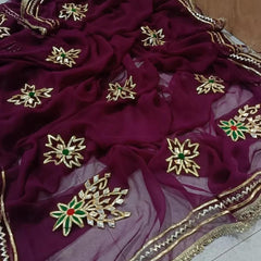 Traditional Rajasthani Gotta Work Saree