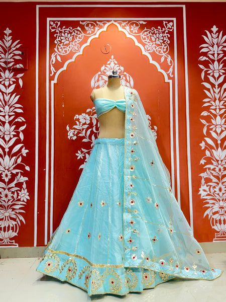 Pure Organza Lehenga Set