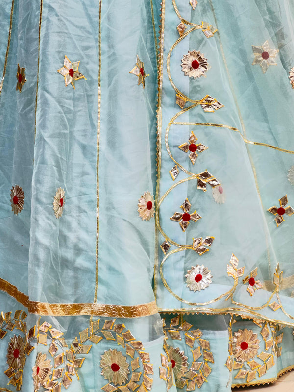 Pure Organza Lehenga Set