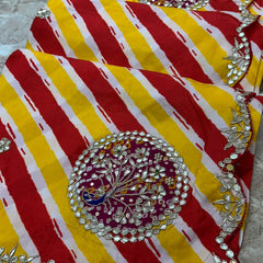 Pure Tussar Silk Leheriya