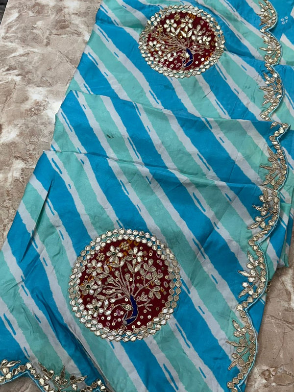 Pure Tussar Silk Leheriya