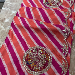 Pure Tussar Silk Leheriya