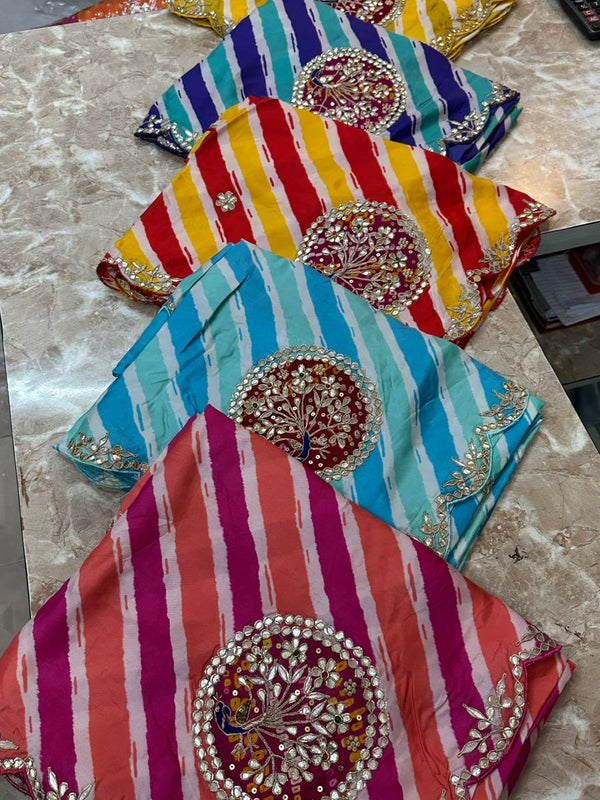 Pure Tussar Silk Leheriya