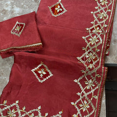 Pure Upada Silk Gota Patti Saree