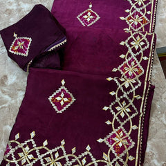 Pure Upada Silk Gota Patti Saree