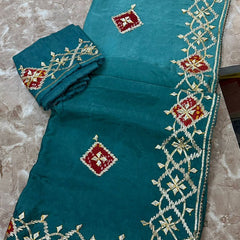 Pure Upada Silk Gota Patti Saree