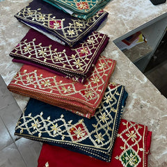 Pure Upada Silk Gota Patti Saree