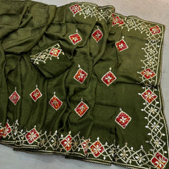 Pure Upada Silk Gota Patti Saree
