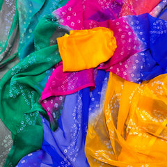 Chiffon Bandhej Saree