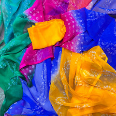 Chiffon Bandhej Saree