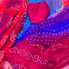 Chiffon Bandhej Saree
