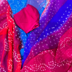 Chiffon Bandhej Saree