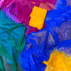 Chiffon Bandhej Saree