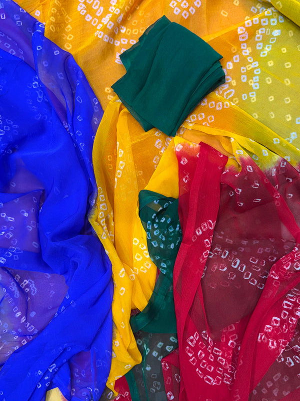 Chiffon Bandhej Saree